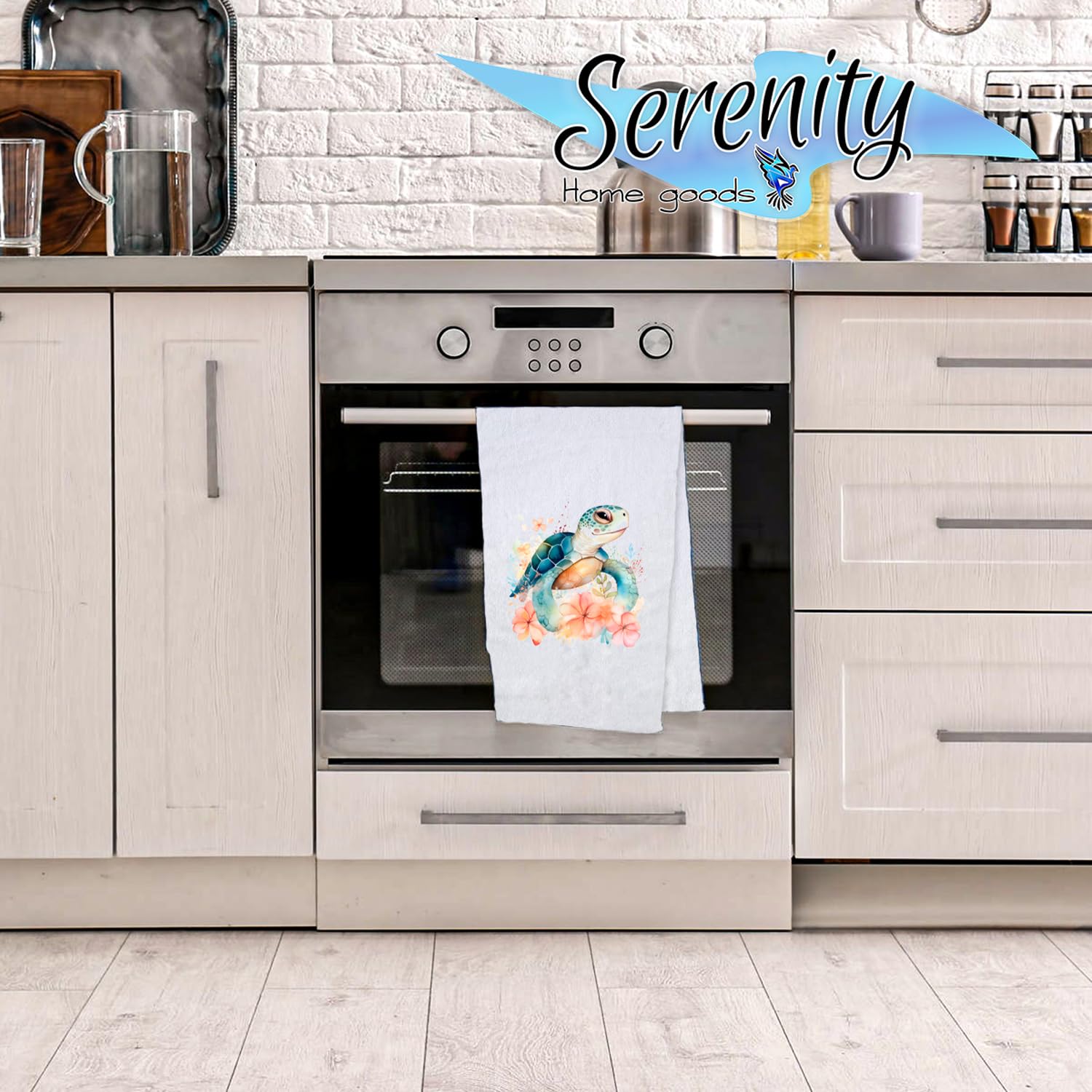 Adorable Sealife Ocean Aquatic Baby Turtles Decorative Towel  Nursery Home Kitchen Bathroom Decoration  Summer Spring Christmas Fall Gift Present