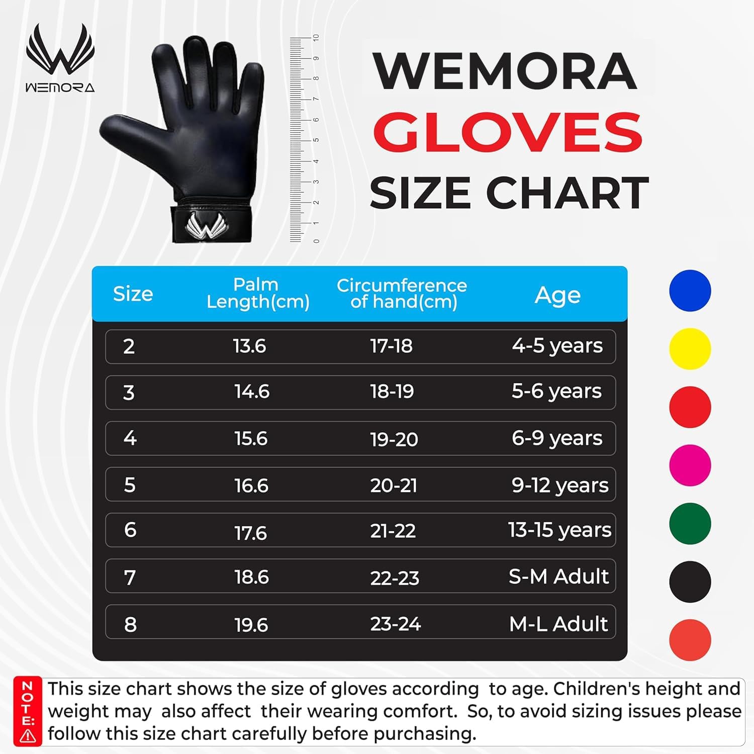 Guantes de portero de fútbol para niños, jóvenes, niños y jóvenes, 0.157 in, antideslizantes, de látex, agarres de palma, guantes de portero de