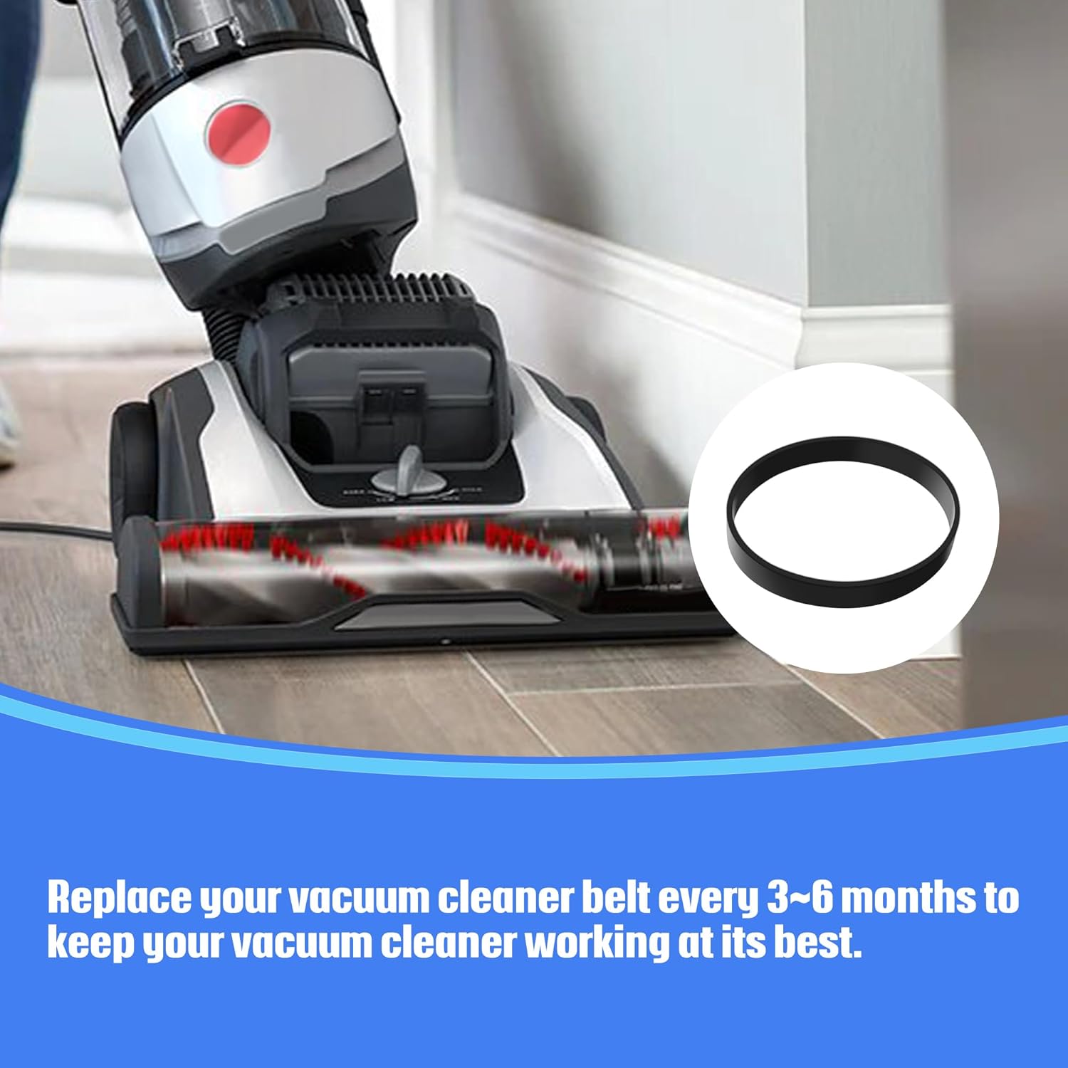 Correa de vacío para aspiradora vertical Hoover Elite Rewind Plus, pieza de repuesto #562932001 para UH71012, UH71200, UH71003, UH71013, UH71009,