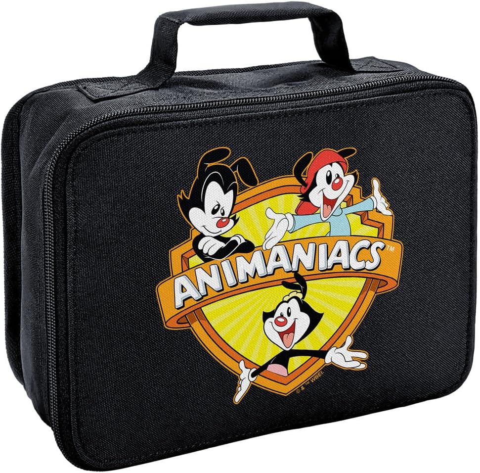 LOGOVISION Animaniacs Crest – Lonchera con aislamiento de lados suaves, bolsa de almuerzo reutilizable para trabajo escolar, oficina, sin BPA