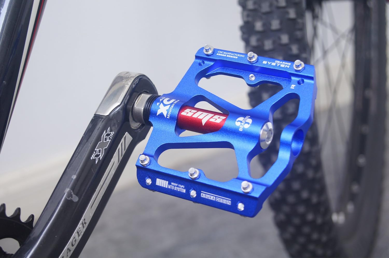 upanbike MTB Bicicleta de carretera bicicleta Ultra-Light 916″ Triple Teniendo Pedales de plataforma de aluminio 1par