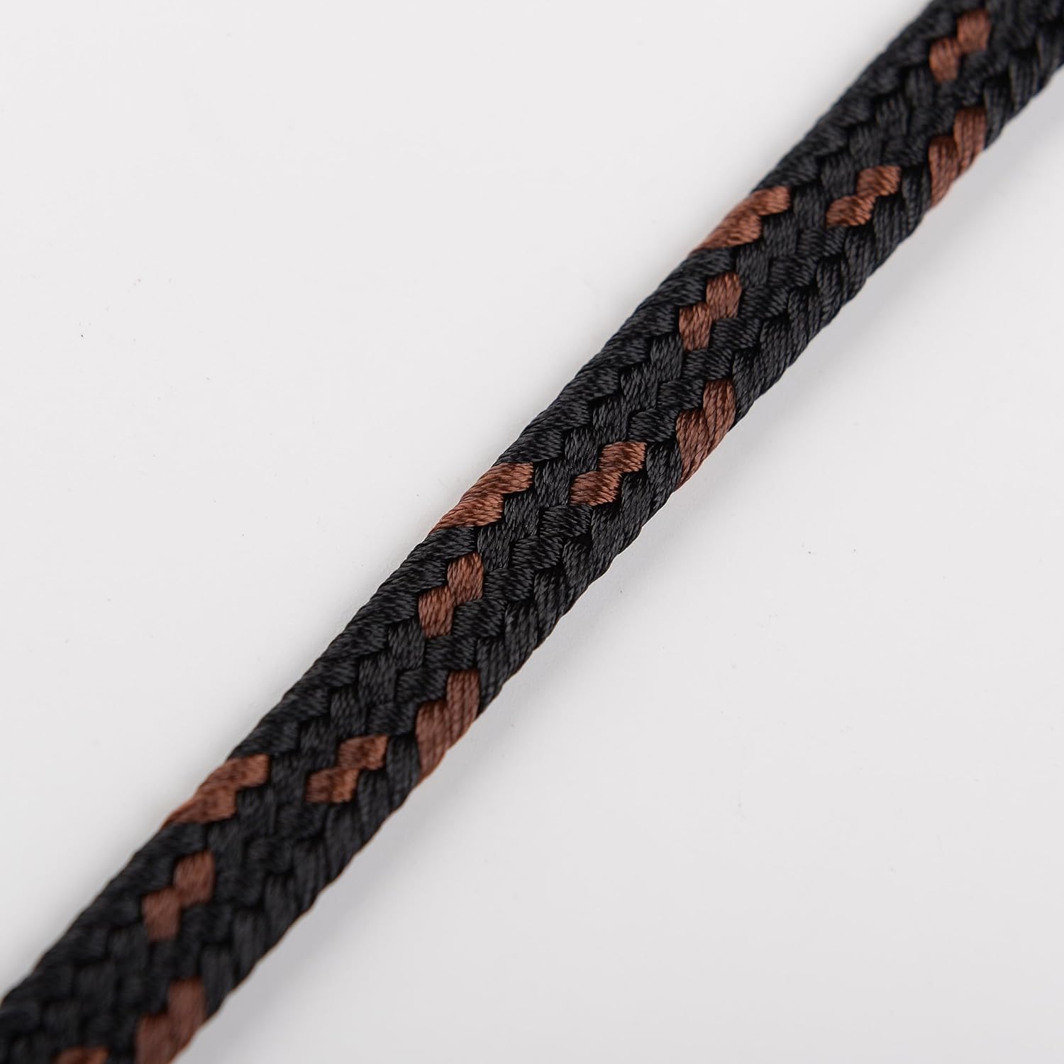 Cordón de envoltura Sageo negro con manchas marrones para espadas samuráis vaina Saya