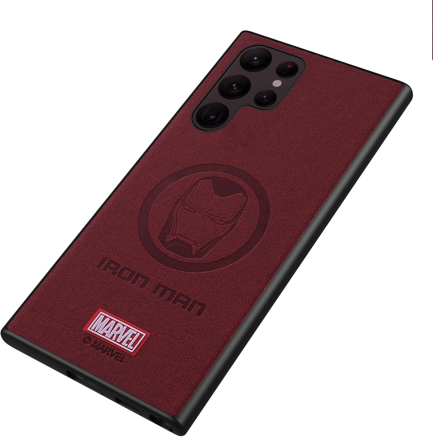 Funda para Galaxy S22 Ultra 5G, con personaje de superhéroe, compatible con Samsung S22 Ultra, color rojo vino