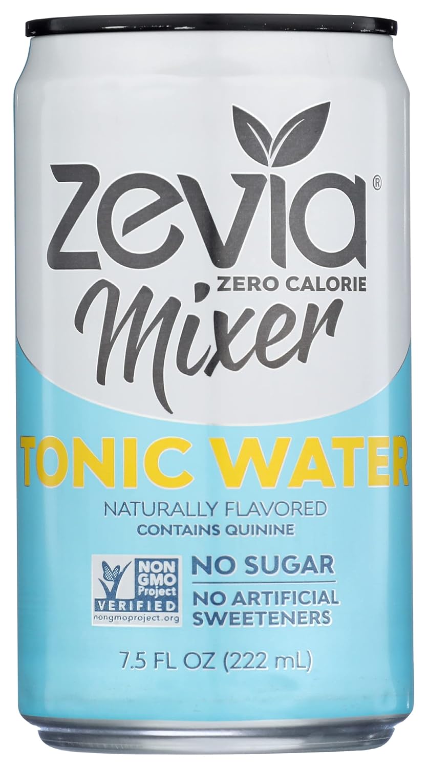 ZEVIA, SODA, TONIC WATER, ZERO CAL – 7.5 onzas líquidas (paquete de 24)