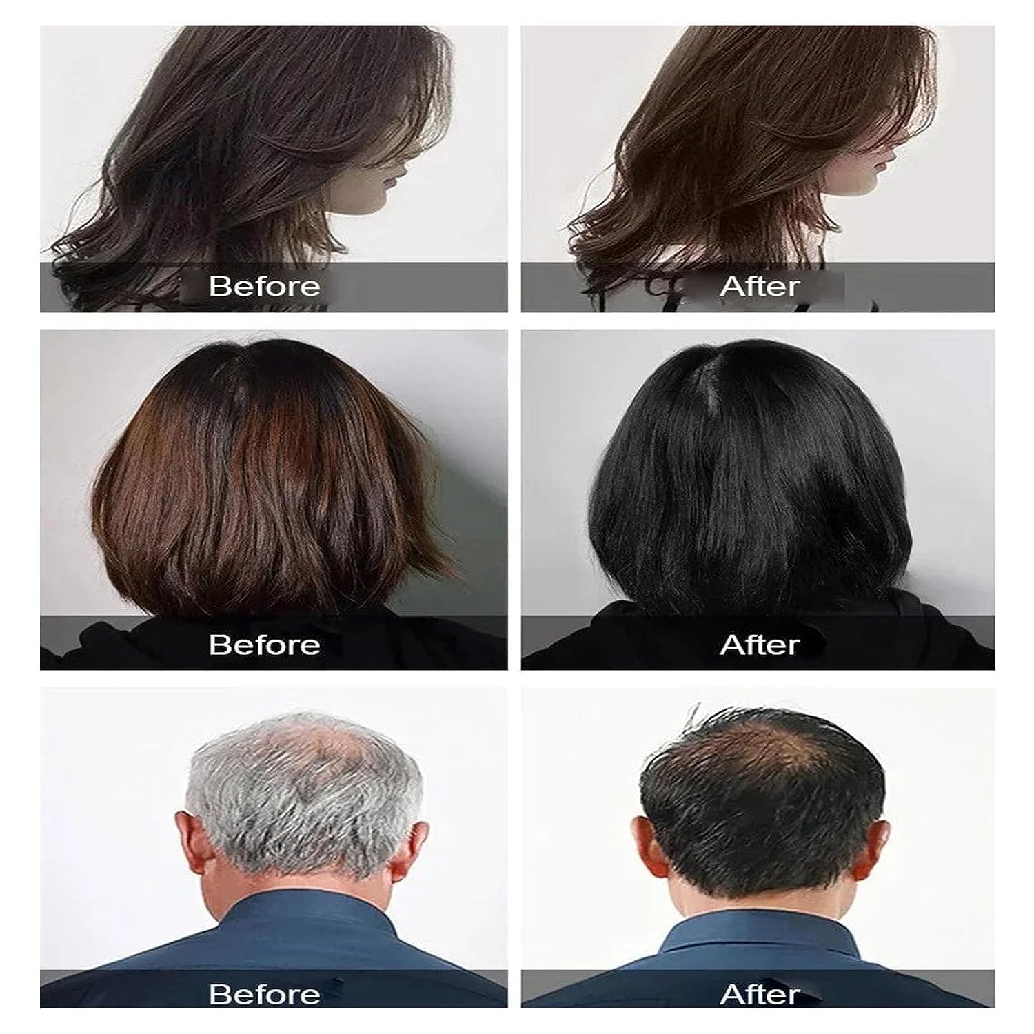 1 juego de extracto de planta puro para tinte de burbujas de color de cabello gris, tinte de burbujas para el cabello, champú de tinte para el