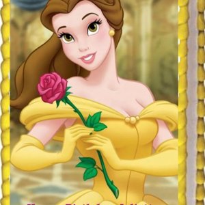 Belleza Princesa Bestia Fiesta Cumpleaños Belle Pastel comestible Imagen 14 hoja Belleza Princesa Bestia Fiesta Cumpleaños Belle Pastel comestible Imagen 14 hoja