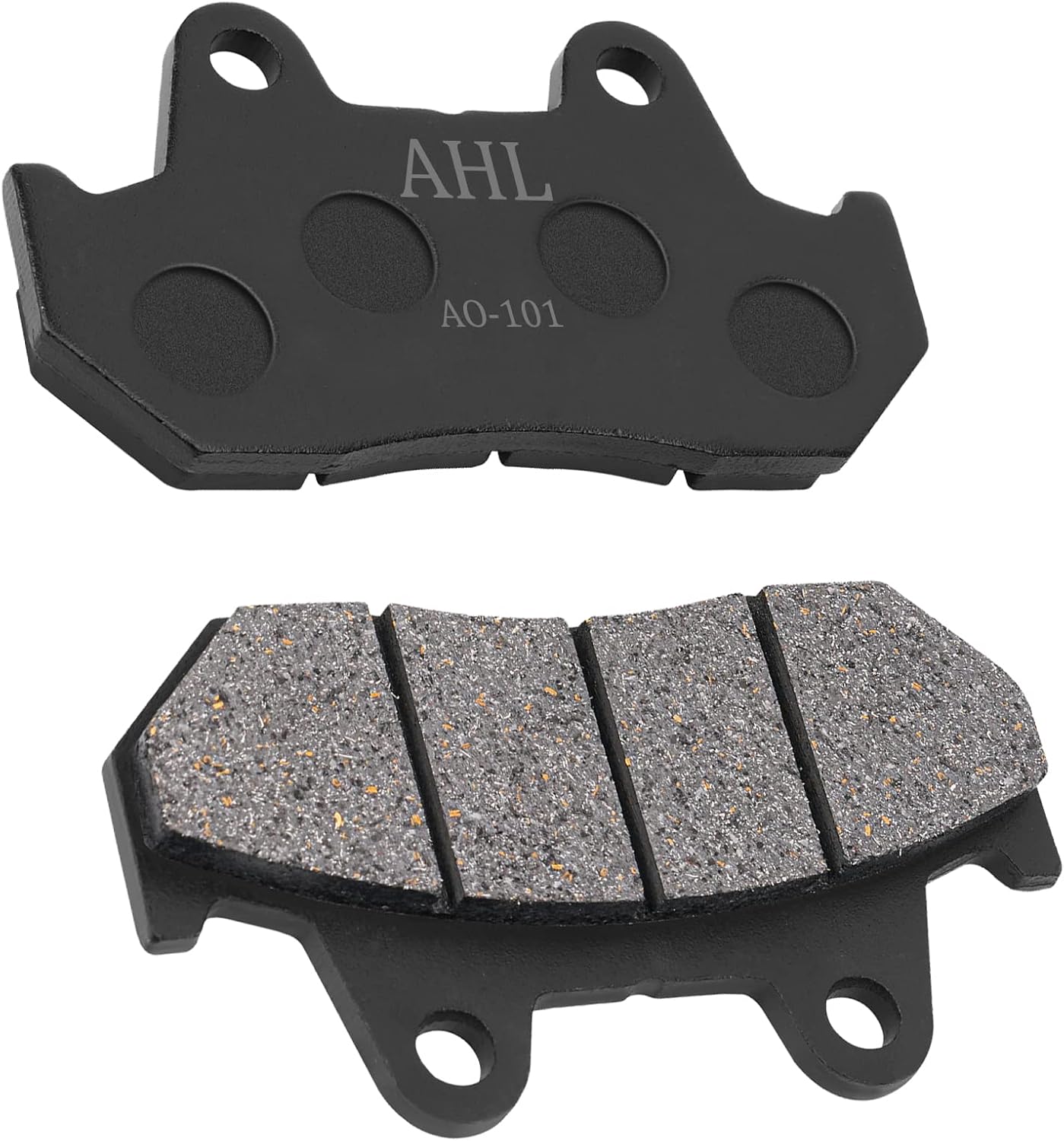 AHL Juego de pastillas de freno semimetálicas delanteras y traseras para Honda GL1100A GL1100 A GL 1100A 1100 A Goldwing Aspencade 1982-1983