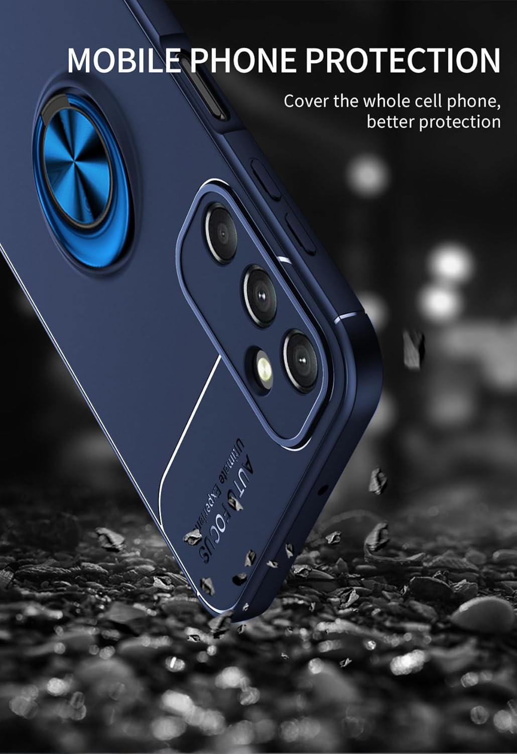 Asuwish Funda de teléfono para Samsung Galaxy A24 4G5G con protector de pantalla de vidrio templado y accesorios para celda, soporte de anillo