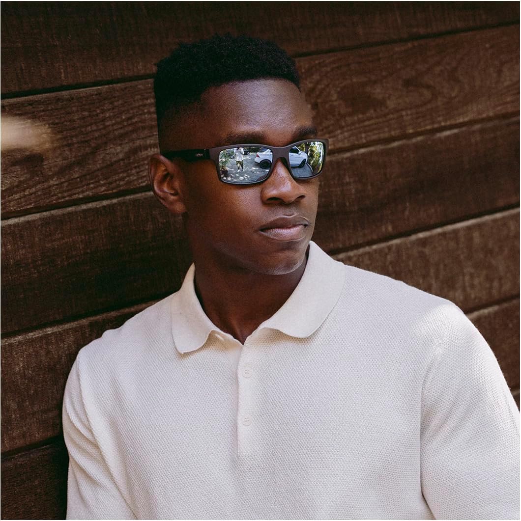 Revo Gafas de sol Crawler lente polarizada con marco de envoltura rectangular de rendimiento