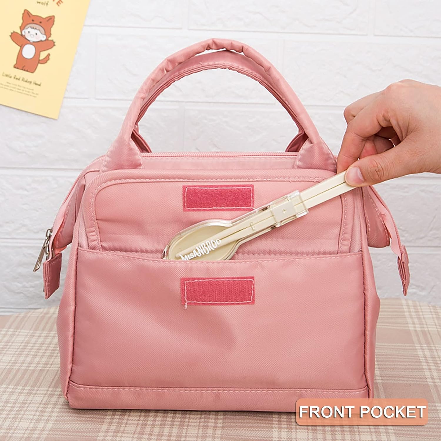 Bolsa de picnic grande, bolsa aislada para calor o frío, bolsa de mano reutilizable, bolsa térmica y fresca