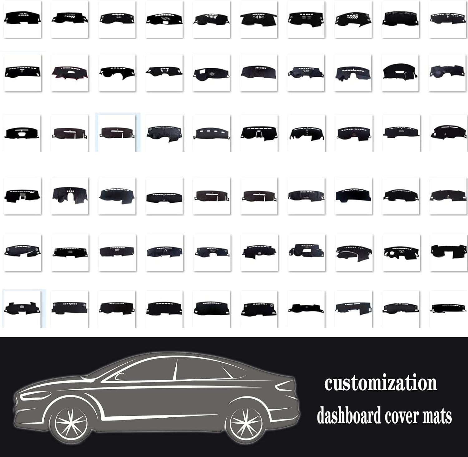 Fundas de tablero para Ford Focus 2012-2018 (sin altavoces), cubierta de cuero para salpicadero, cubierta protectora de tablero de automóvil,