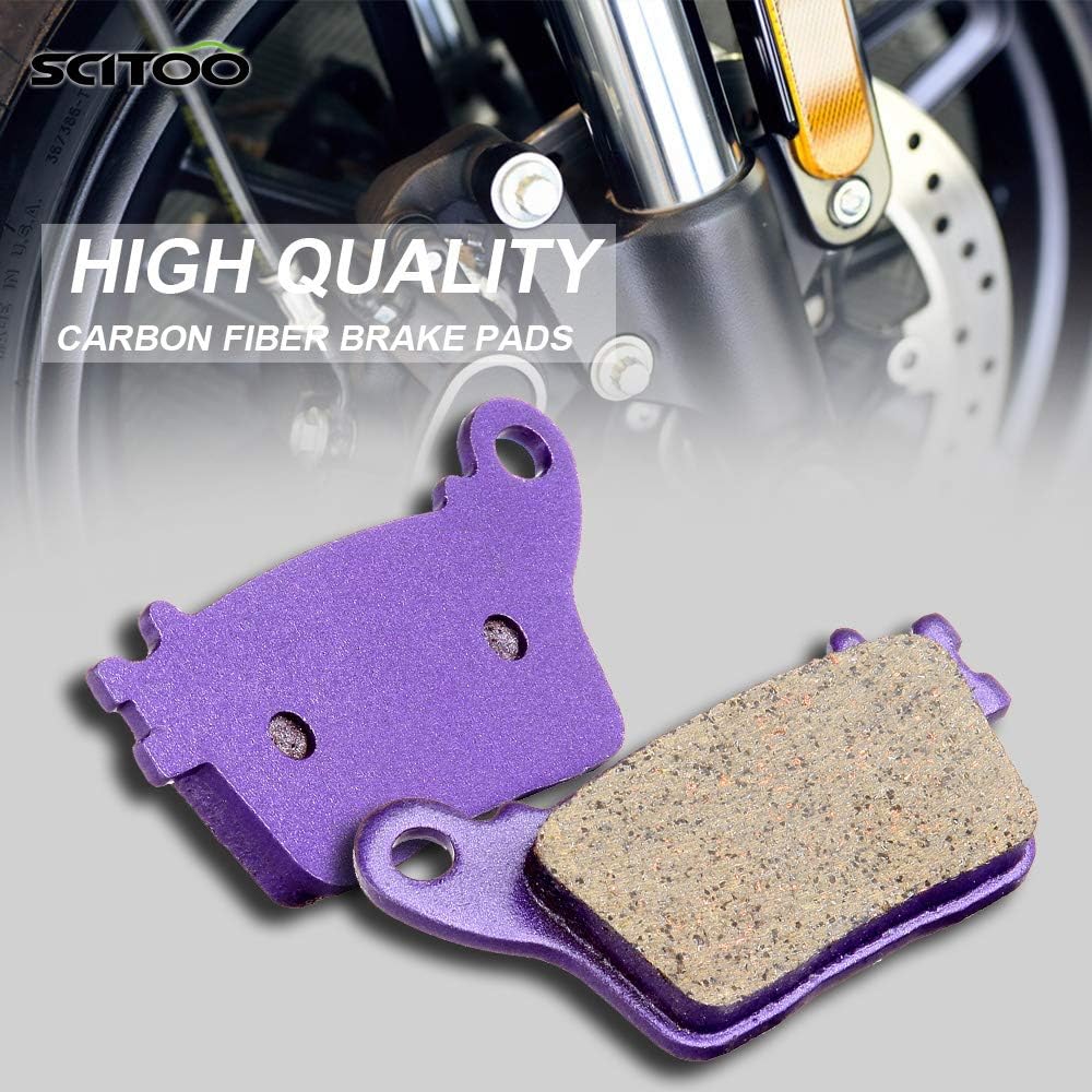 SCITOO Pastillas de freno de fibra de carbono aptas para Honda CBR1000RR 06 07 08 08 10 11 para Honda CBR1000RR, 07 08 09 10 11 para Honda CBR600RR