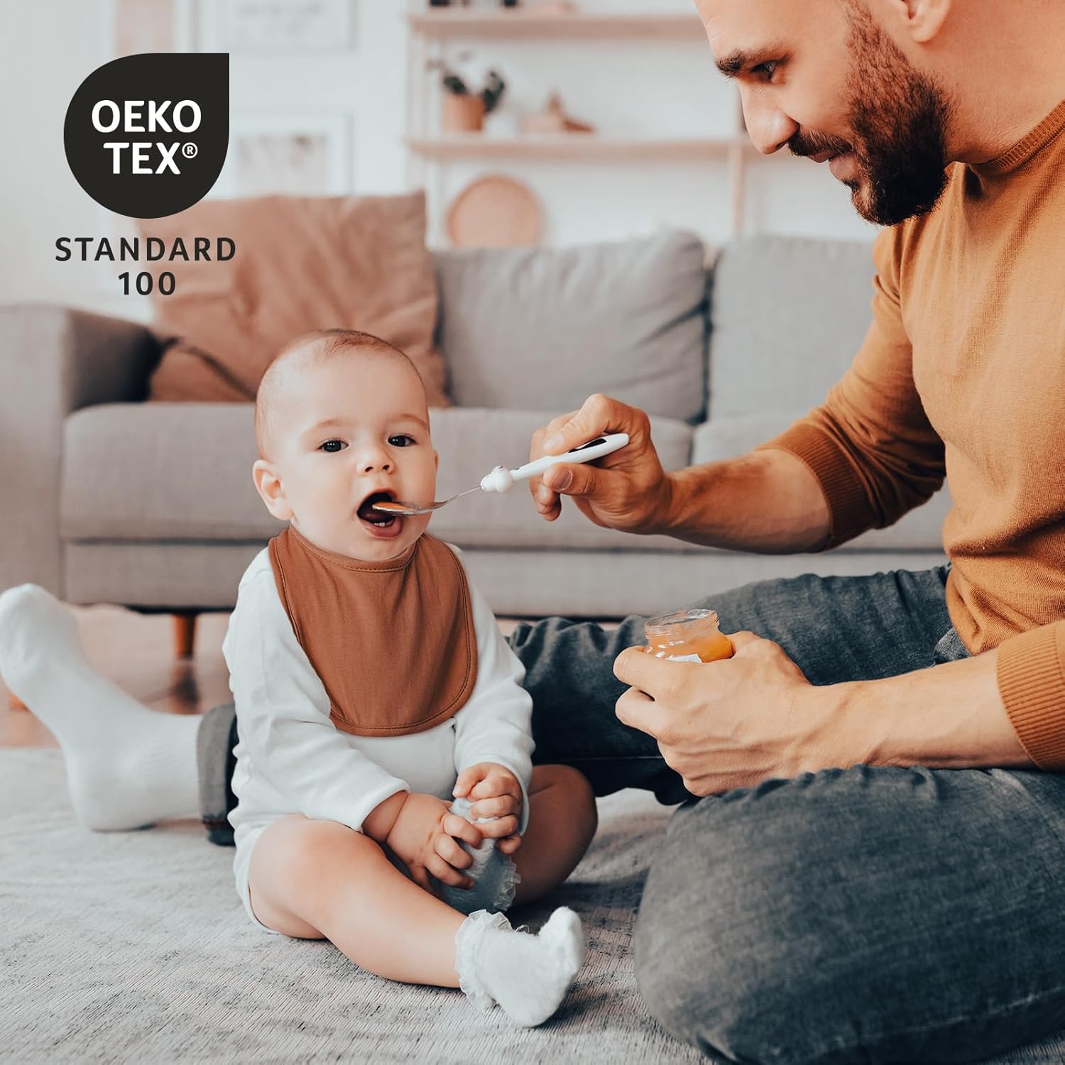 Baberos a presión para niños y niñas, paquete de 10 baberos bandana con broche, baberos de algodón orgánico con cierre a presión para recién nacidos