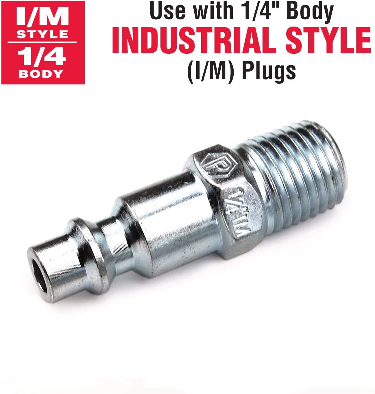 Primefit IC1414MB6-B10-P Paquete de contratista de acoplador industrial macho de latón de 6 bolas de 14 pulgadas, 10 piezas