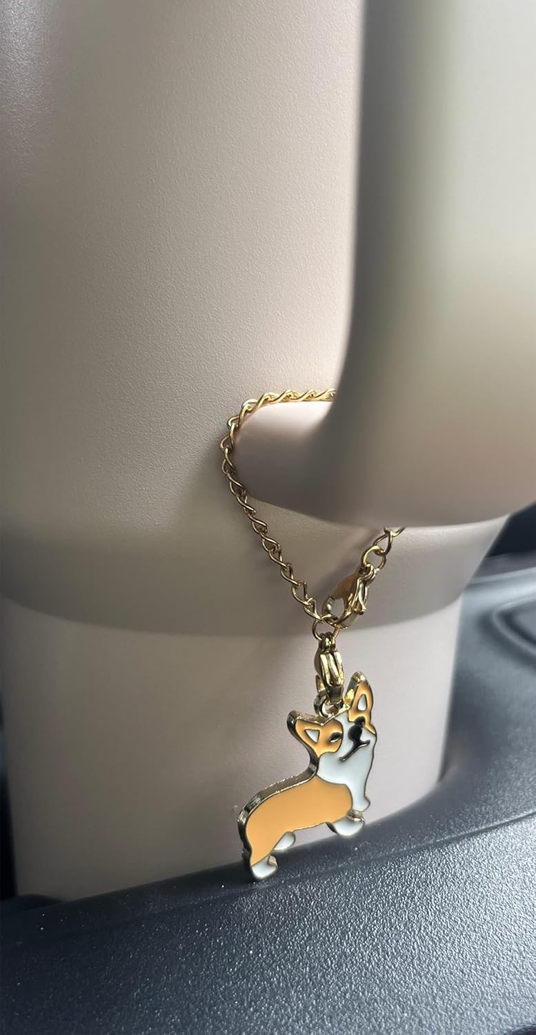 Abalorio para accesorios de copa Stanley, lindo dije de perro para StanleySimple ModernYeti Cup con asa, Stanley Cup Charms para accesorios Stanley.