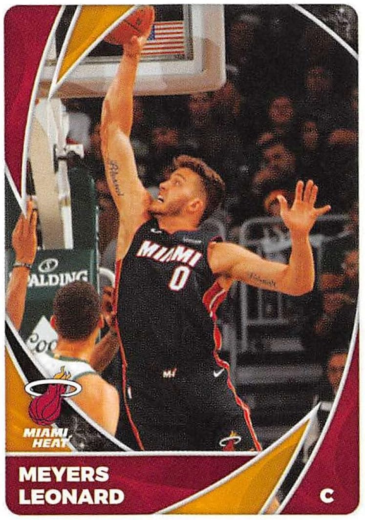 2020-21 Panini Stickers #221 Meyers Leonard Official NBA Basketball Album Sticker Measuring 2.75 inch tall X 2 inches wide in Raw (NM or Better