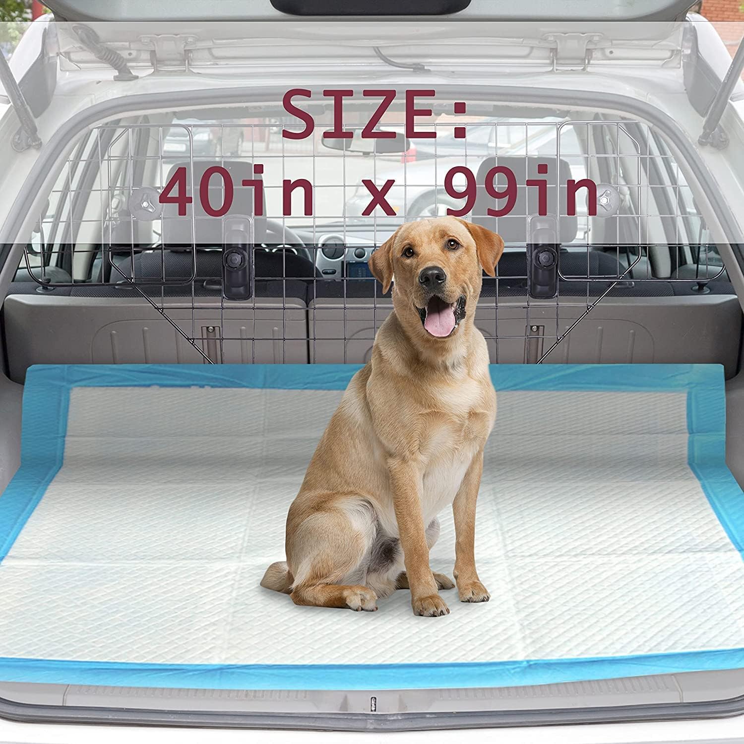 PETSWORLD Almohadillas para orinar de perro de gran tamaño (40 x 99 pulgadas), almohadillas gigantes 4XL para entrenamiento de cachorros,