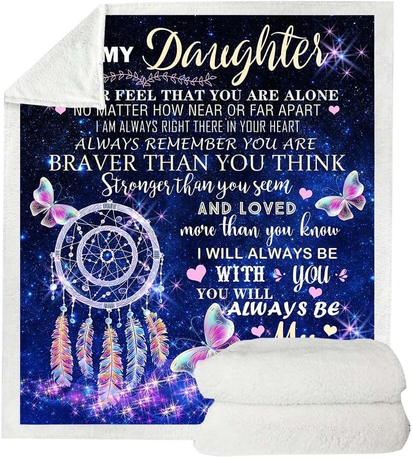 Regalos para hijas de madres, regalo de hija de mamá, manta para mi hija, regalos de cumpleaños para hija adulta, manta para hija, regalos de madre