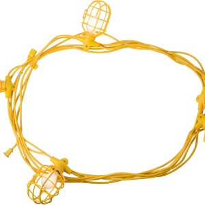 Inc GL100142MPC – Cadena de luces temporales de 10 luces, 100 pies, 14 AWG, color amarillo Inc GL100142MPC – Cadena de luces temporales de 10 luces, 100 pies, 14 AWG, color amarillo