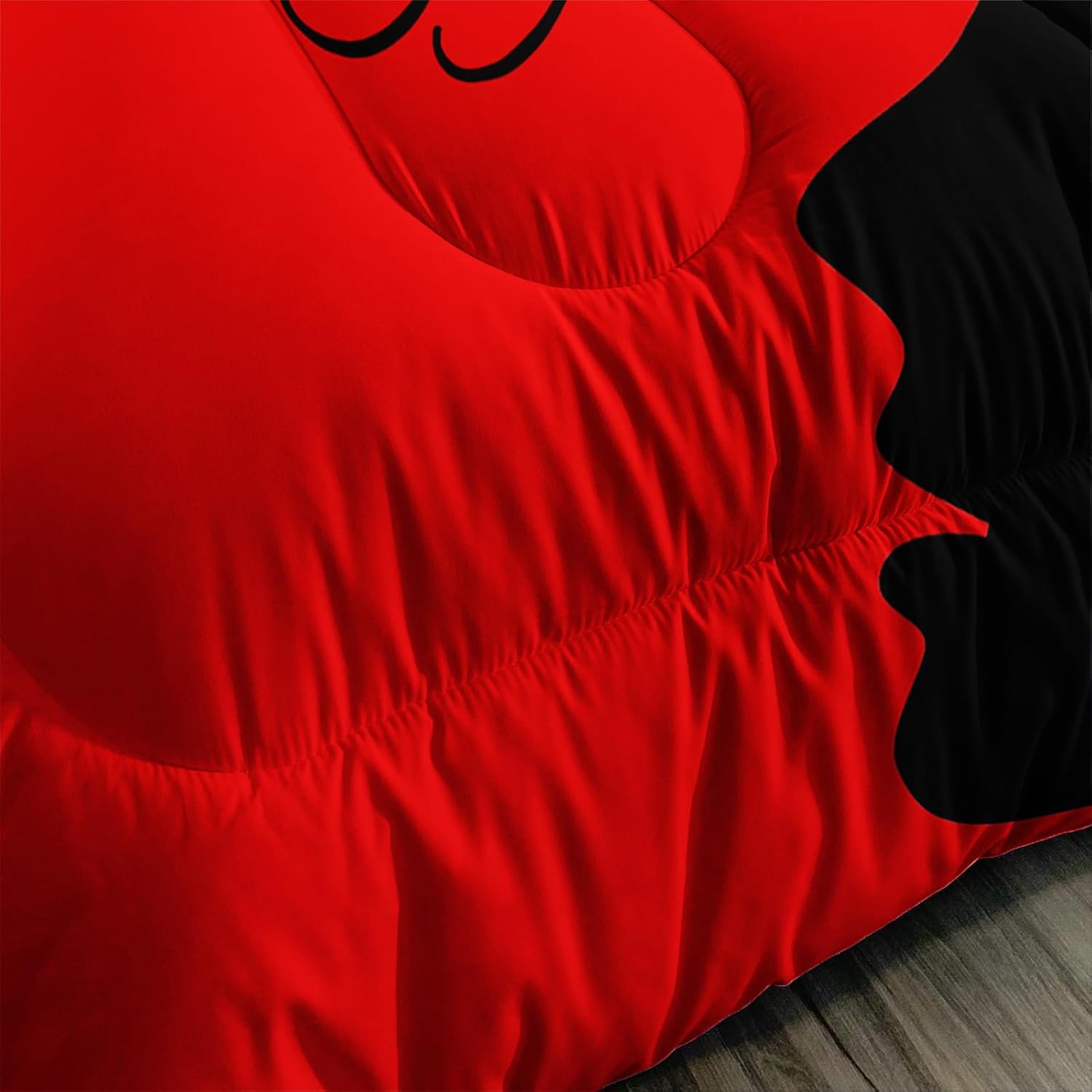 Axolotl Juego de edredón negro y rojo, tamaño Queen, para él y ella, juego de edredón de Mr Mrs para adultos, parejas, hombres y mujeres, juego de