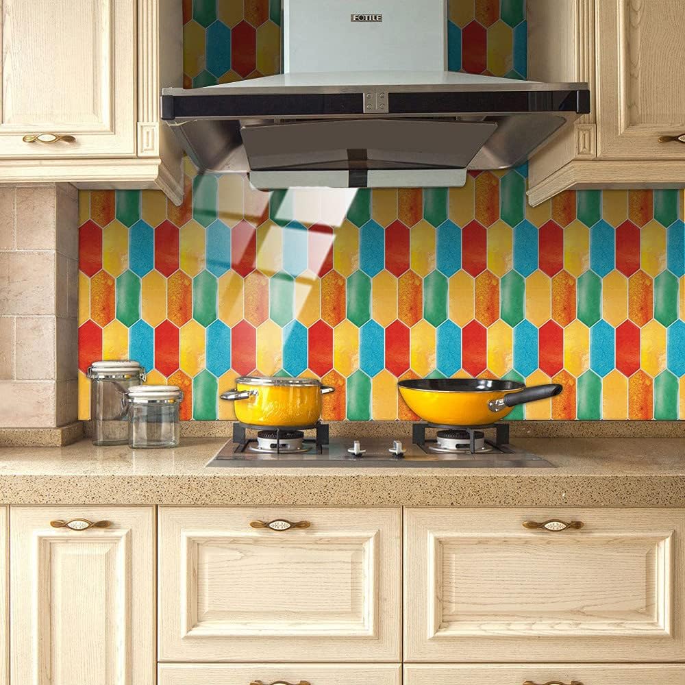 Azulejos de despegar y pegar, impermeables, para salpicaduras de cocina, azulejos de diamante, autoadhesivos, azulejos de pared de PVC, azulejos de