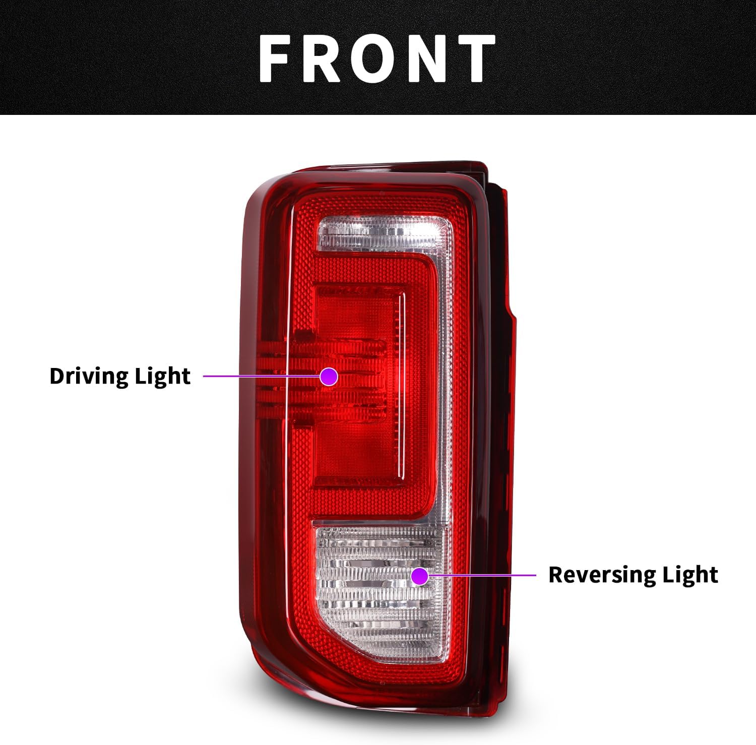 Conjunto de luz trasera para Ford Bronco 2021 2022 2023 OE estilo halógeno modelo de fábrica de repuesto (sin bombilla)
