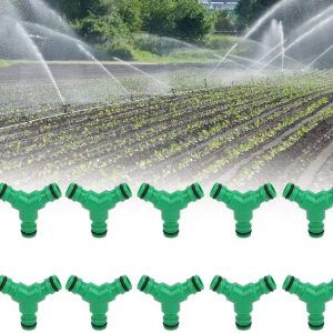 Fydun 10PCS 3 Way Coupling Water Hose Fitting Y Connector A Coupler for Garden Irrigation 10PCS 3 Way Coupling for Family Fydun 10PCS 3 Way Coupling Water Hose Fitting Y Connector A Coupler for Garden Irrigation 10PCS 3 Way Coupling for Family