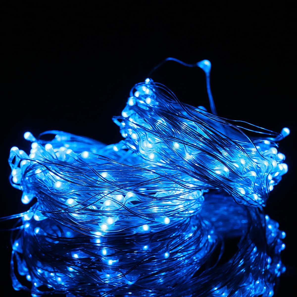 Guirnalda de luces de pilas, 1 paquete de cadena de luces LED que funcionan con 3 pilas AAA, de alambre de cobre, luces para decoración de
