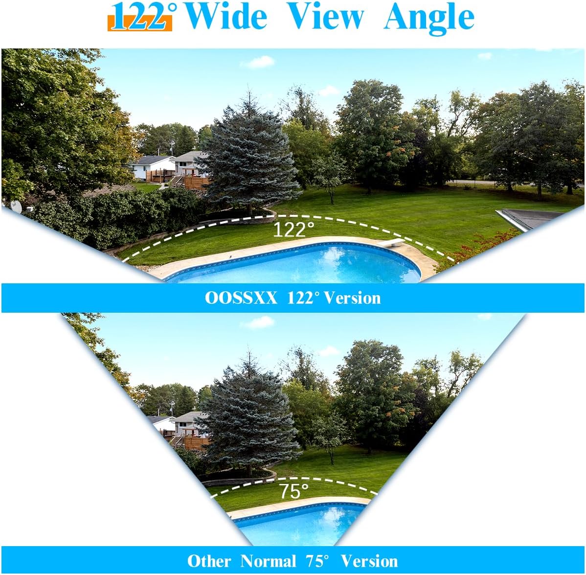 (Definición Full HD 5MP) Sistema de cámara de seguridad con cable Cámaras de videovigilancia para el hogar al aire libre Sistema de seguridad Cámara