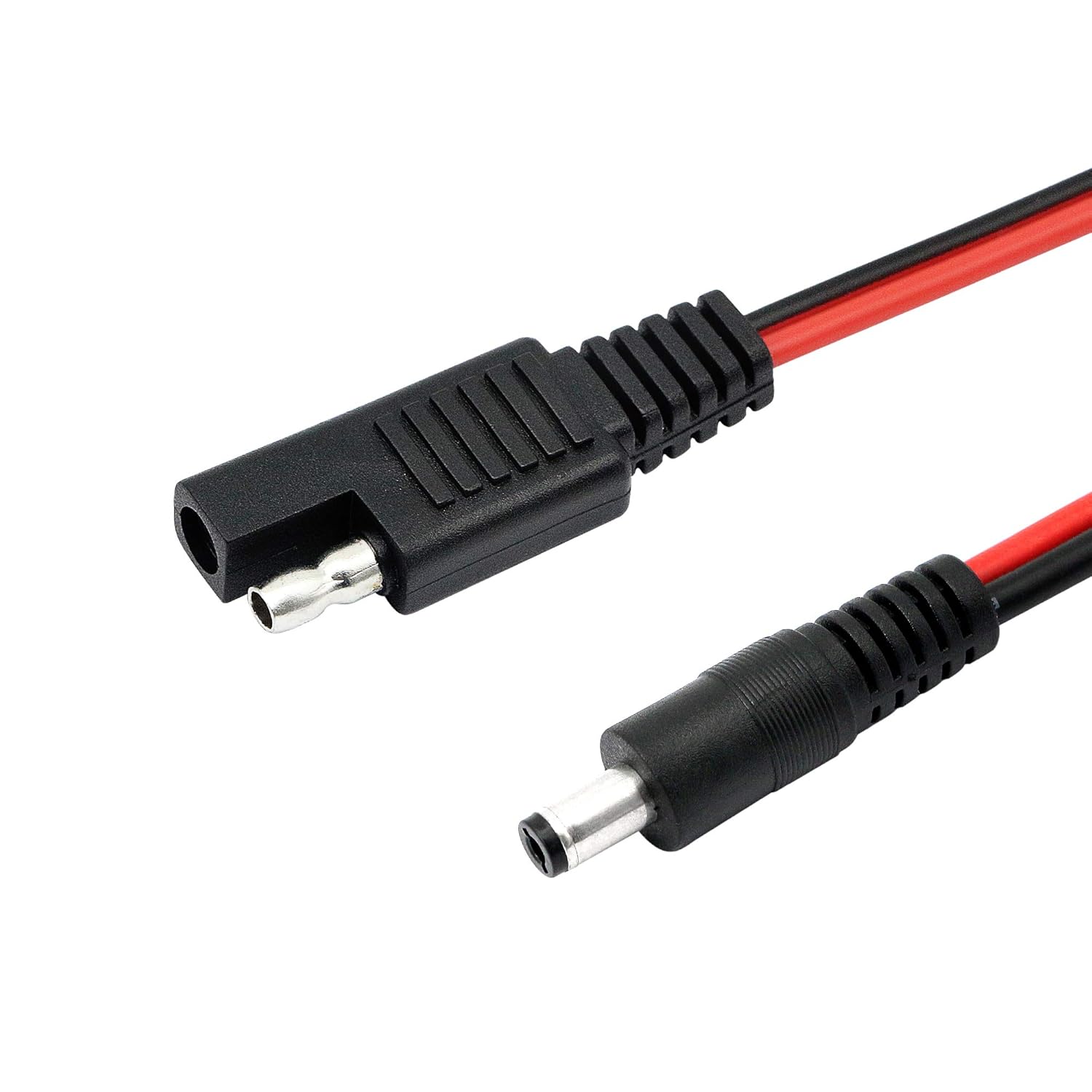 CERRXIAN 23.6 in 14AWG DC 0.217 in x 0.083 in Macho a SAE 2 Pin Cable de Desconexión Rápida Arnés de Cable de Extensión para Alimentaciones