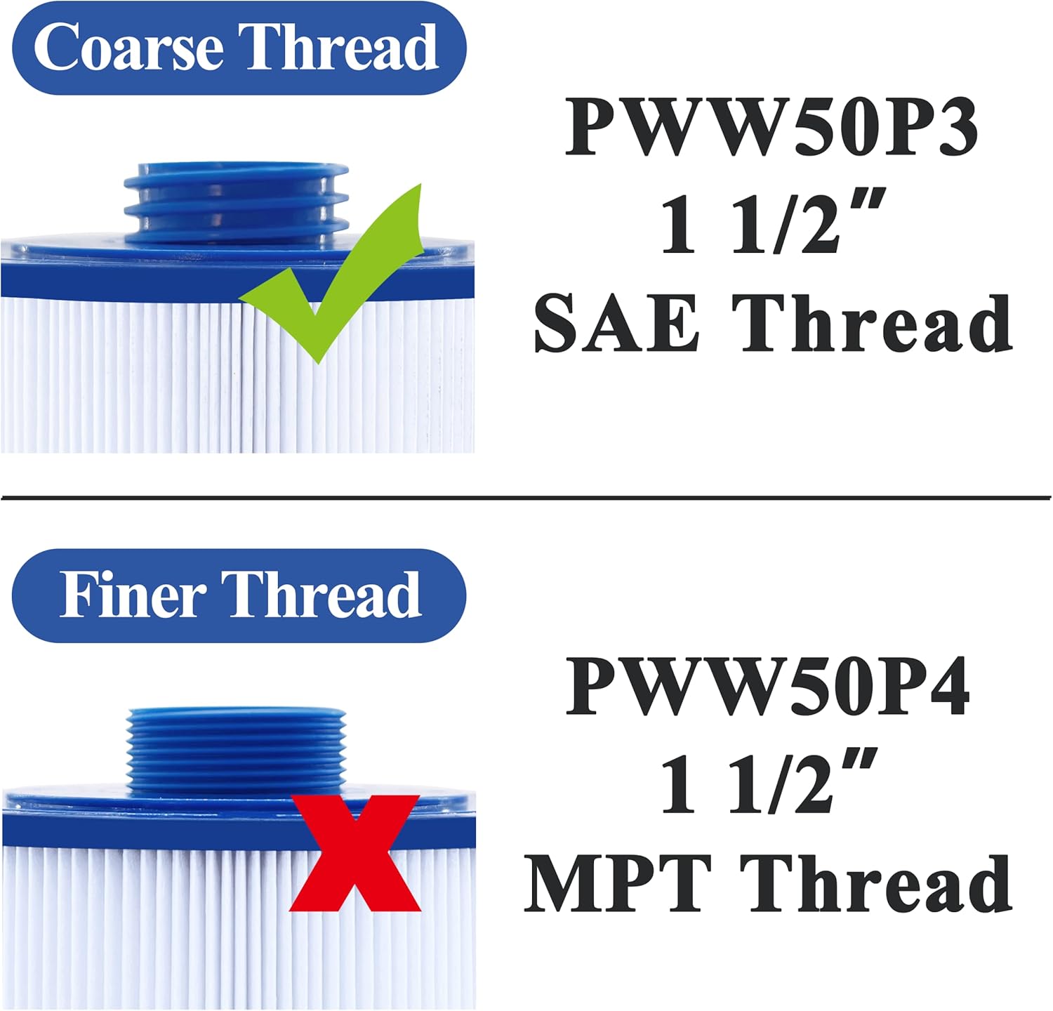 Cryspool 06008 Filtro compatible con 6CH-940, PWW50P3 (no PWW50P4), FC-0359, Waterway Vita Aber, filtro de bañera de hidromasaje Viking Spa,