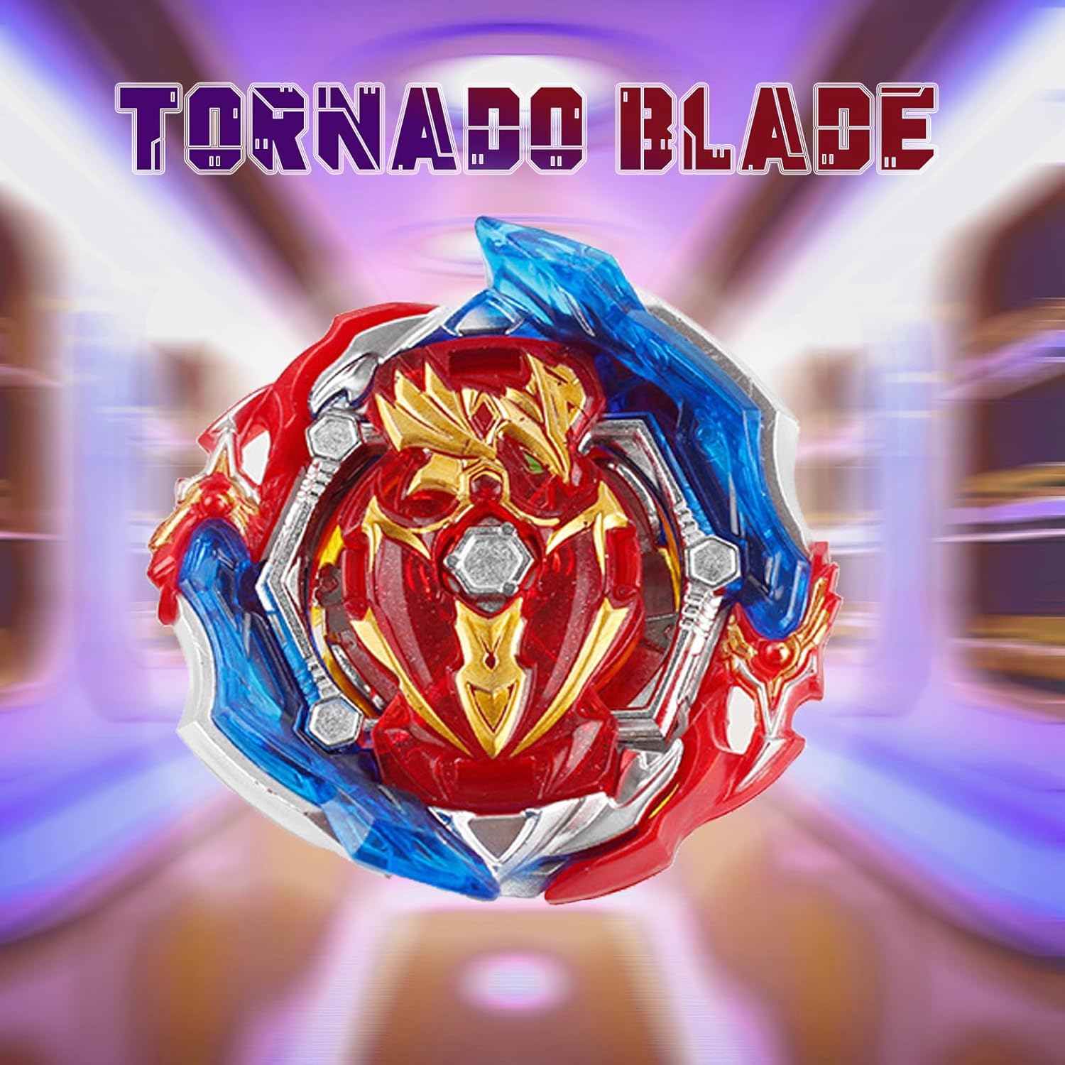 Zelzen Bey Burst Blade Gyro juguete, Bey Metal Fusion Spinning Battling Top Blades con lanzador de cuerda y asa, juegos de lucha de cumpleaños para