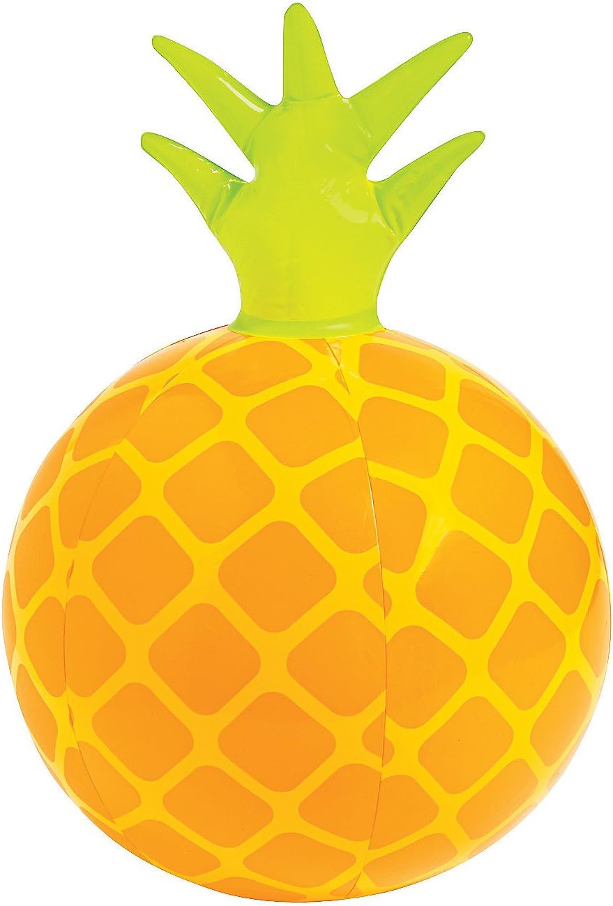 Fun Express Pelota inflable de playa de piña – 12 piezas