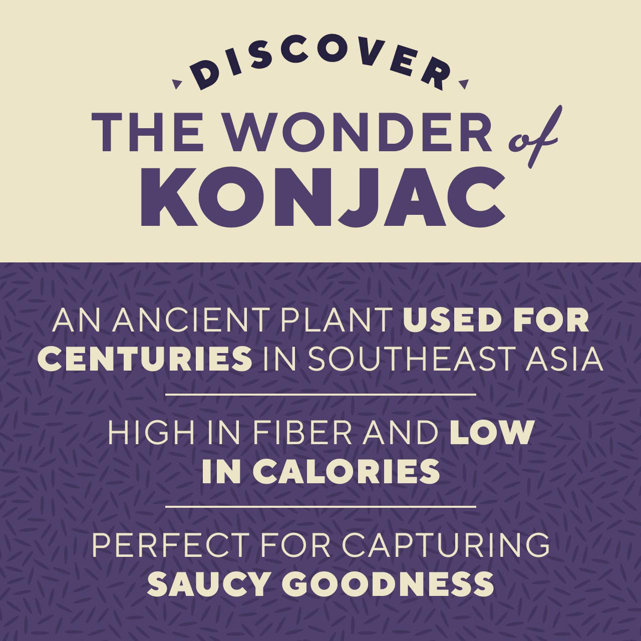 Arroz- Pasta Konjac Saludable, Baja en Carbohidratos y Calorías, Completamente Cocida y Lista, Cetogénica, sin Gluten, Vegana y Paleo- 6 Pack