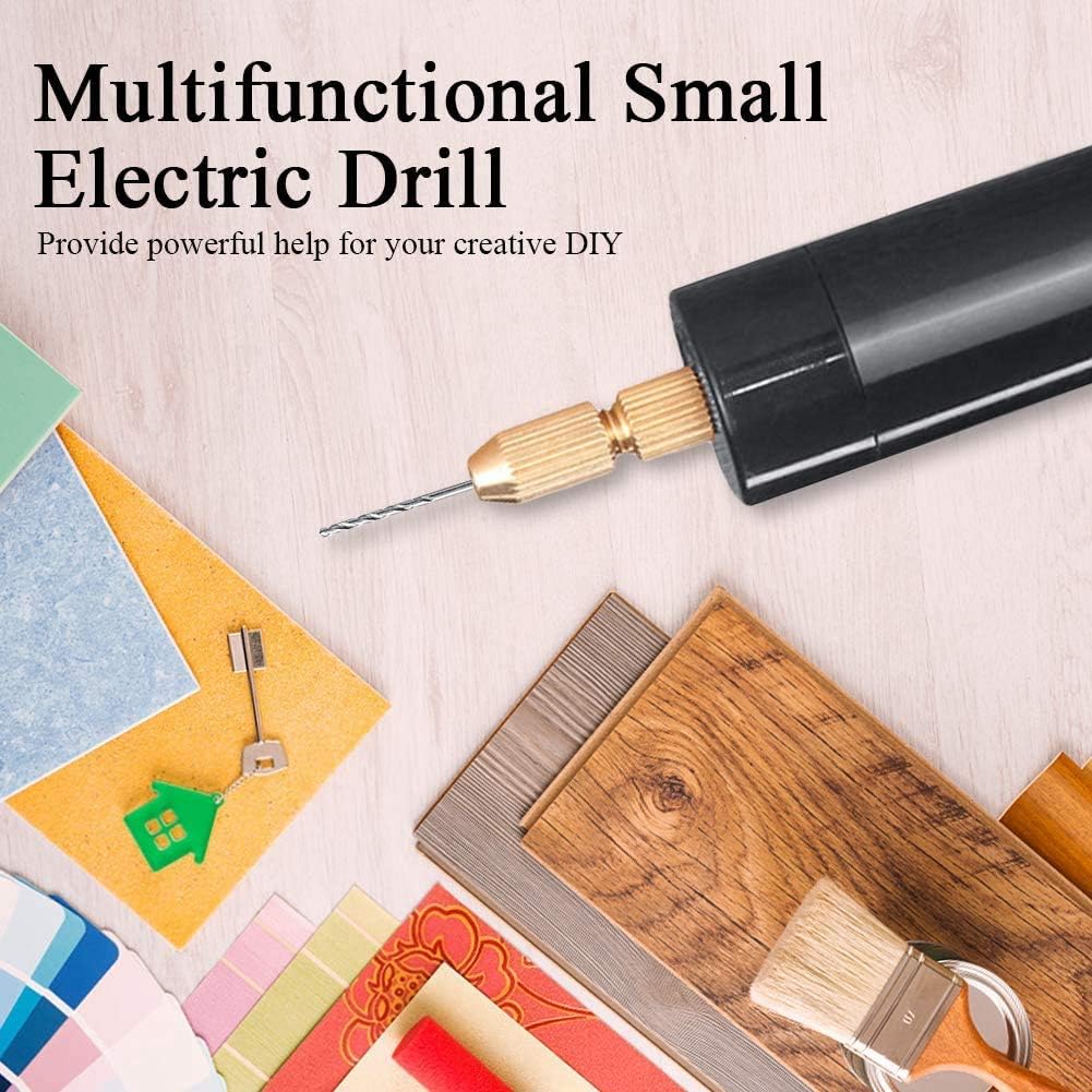 TAMOSH 0.028-0.047 in – Juego de taladro de mano eléctrico para resina, mini taladro eléctrico para fabricación de joyas Kit de tornillo de banco