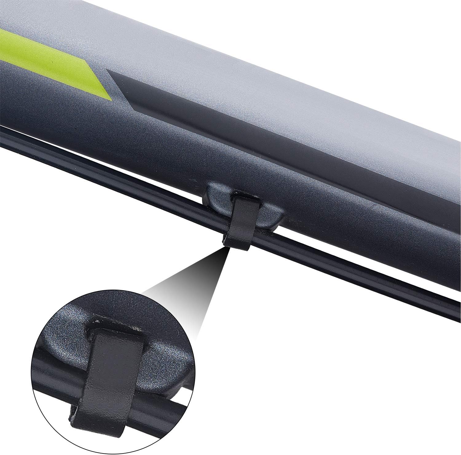HESTYA 100 piezas de abrazaderas C para bicicleta, abrazaderas de guía de manguera, cables de cambio, abrazaderas con caja de plástico para