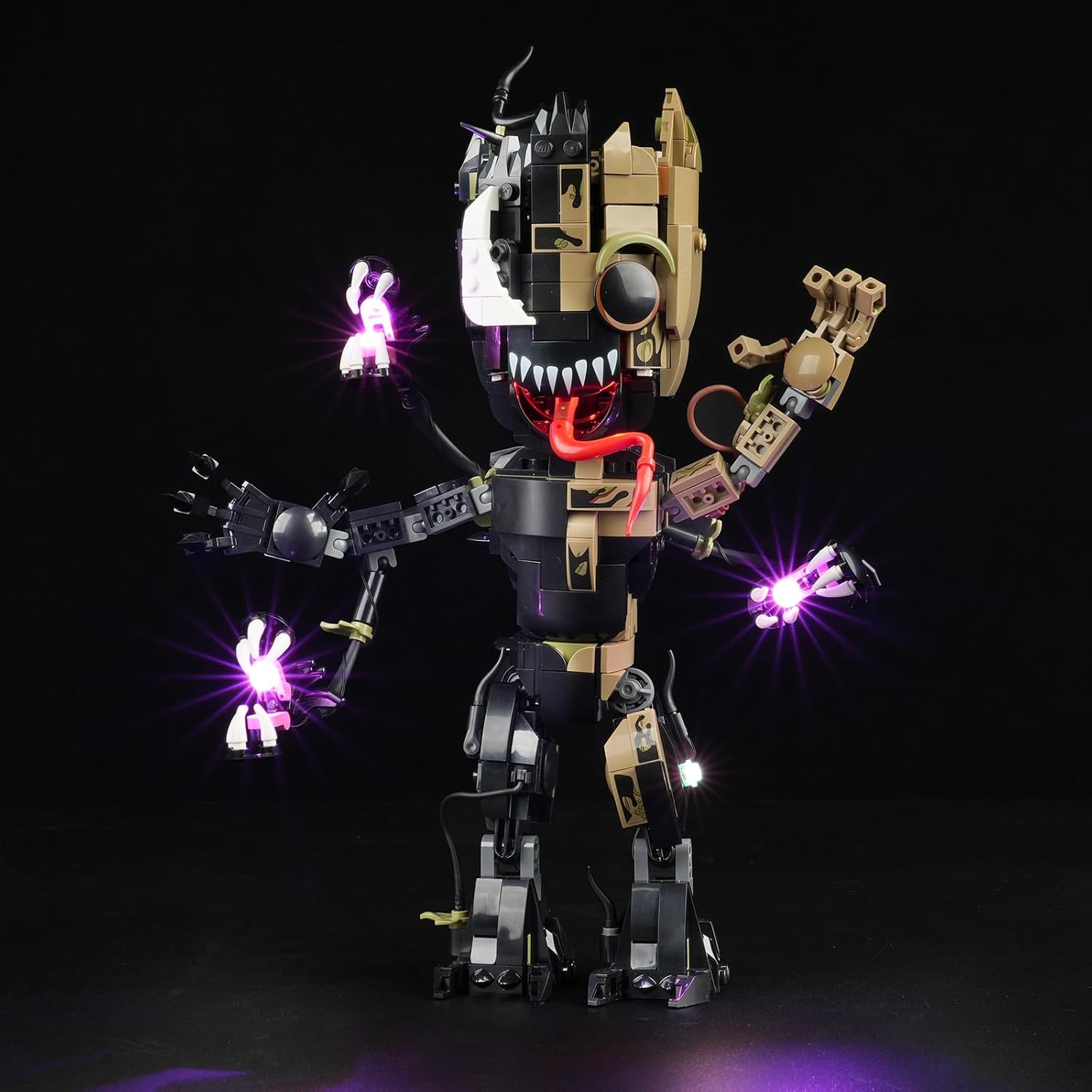 Kit de luz LED para Lego Marvel Venomized Groot 76249, kit de iluminación creativa compatible con Lego 76249 (solo luces, sin juego de Lego)
