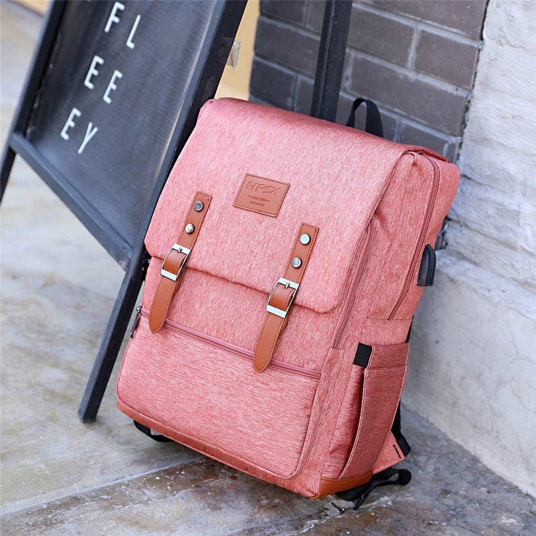 Mochila vintage antirrobo, mochila para computadora portátil para hombres y mujeres, mochila de viaje para computadora, escuela, universidad,