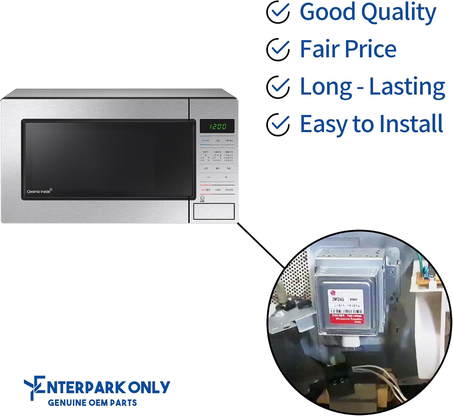 ENTERPARK OM75P (31) WB27X10516 Magnetrón de microondas con Samsung reemplaza OM75S (31) M75P31ESGN, PS12245641