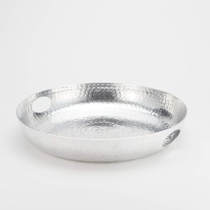 American METALCRAFT, Inc. American Metalcraft ATHS16 – Bandeja de aluminio martillado para bebidas, color plata, 16 pulgadas de diámetro American METALCRAFT, Inc. American Metalcraft ATHS16 – Bandeja de aluminio martillado para bebidas, color plata, 16 pulgadas de diámetro