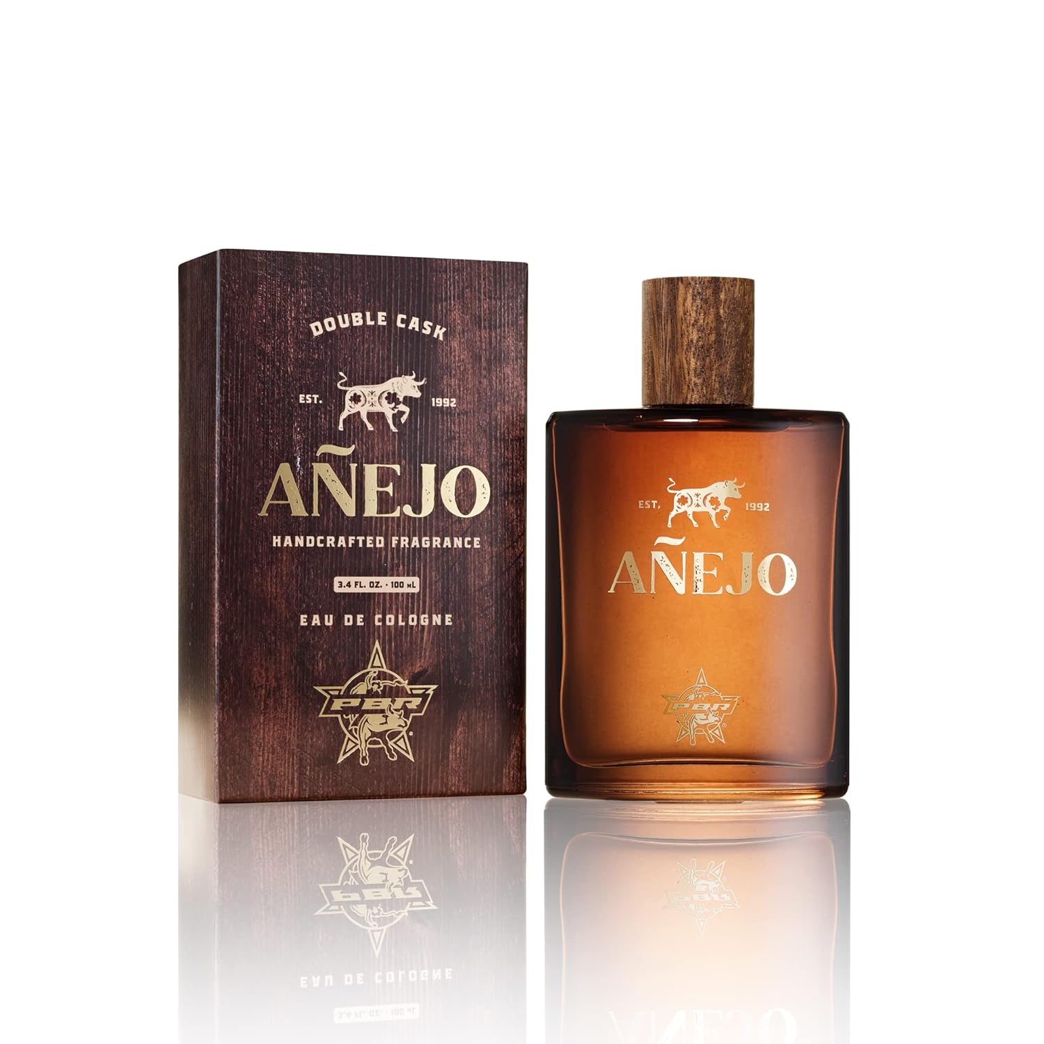 Tru Western PBR Anejo Colonia para hombre, 3.4 fl oz (3.4 fl oz) – Brillante y cálido