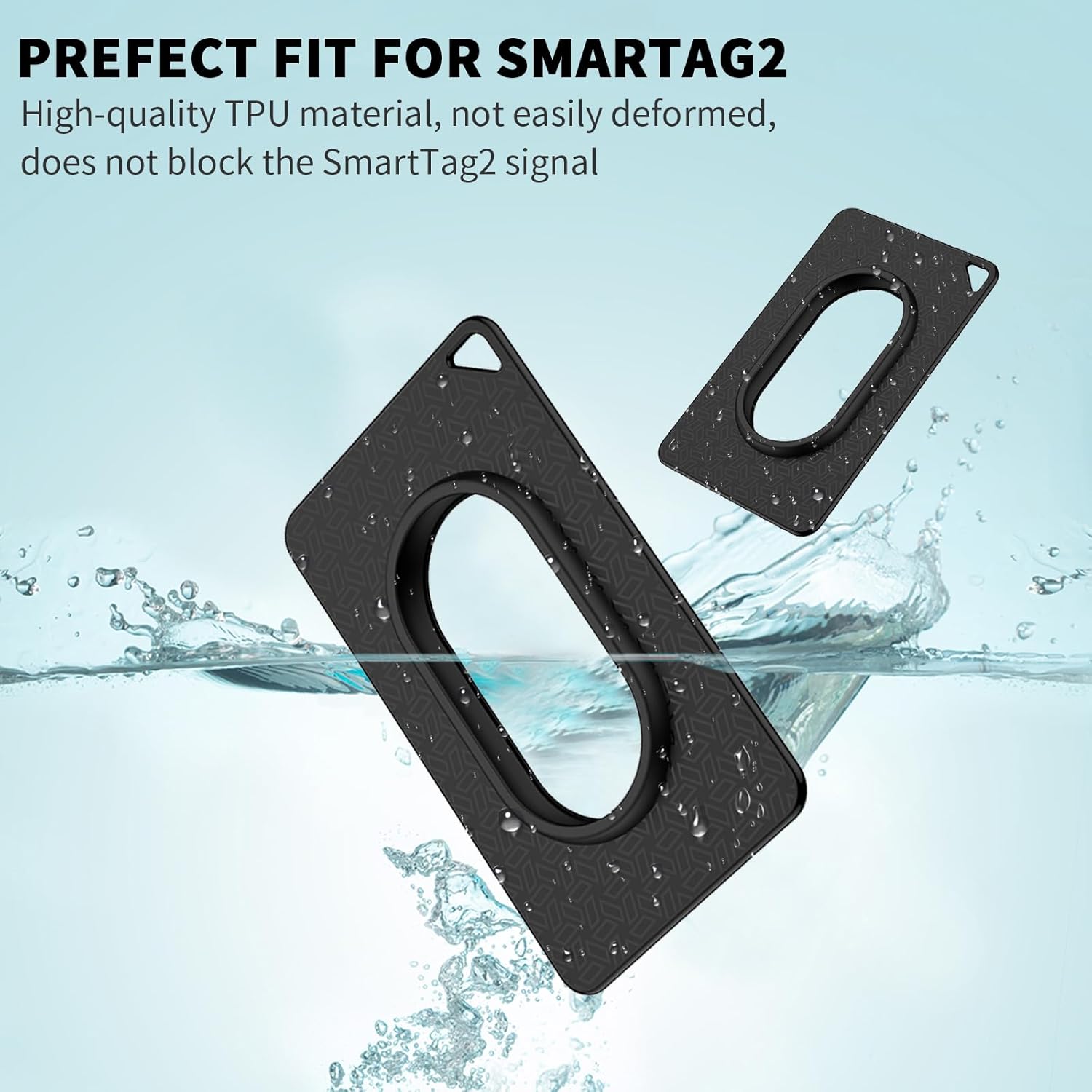 Paquete de 2 Funda para tarjeta Galaxy SmartTag2, funda ultradelgada para SmartTag2, funda de tarjeta de TPU suave para Smart Tag 2, tarjetero para