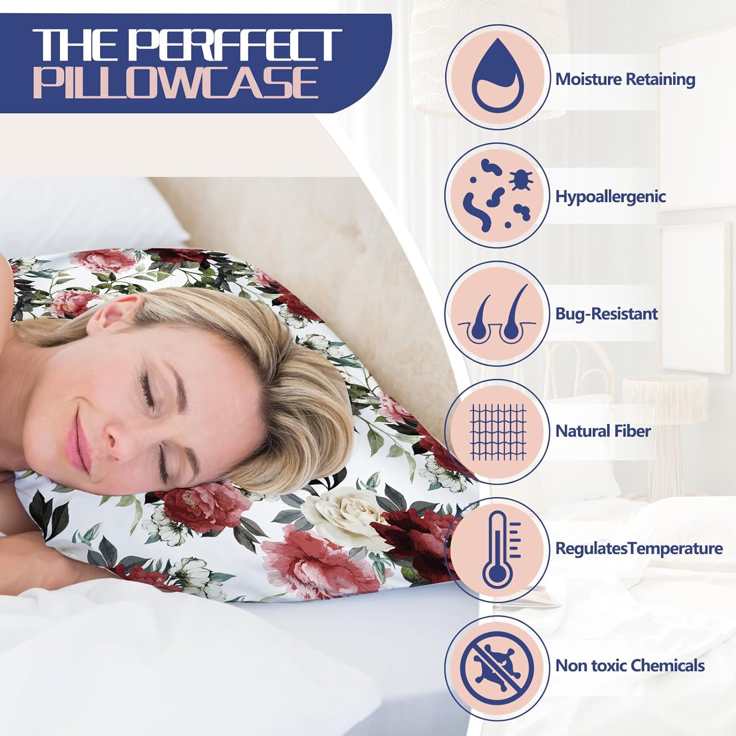 Funda de almohada de satén más suave que las fundas de almohada de seda, fundas de almohada Brezoo tamaño estándar, refrescantes, sueño de belleza,