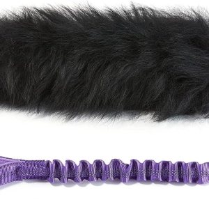 HOWGO Juguete de cuerda para perro, juguete Bungee Chaser 100% piel de oveja, juguete de remolcador con olor de oveja para todas las razas (morado, HOWGO Juguete de cuerda para perro, juguete Bungee Chaser 100% piel de oveja, juguete de remolcador con olor de oveja para todas las razas (morado,