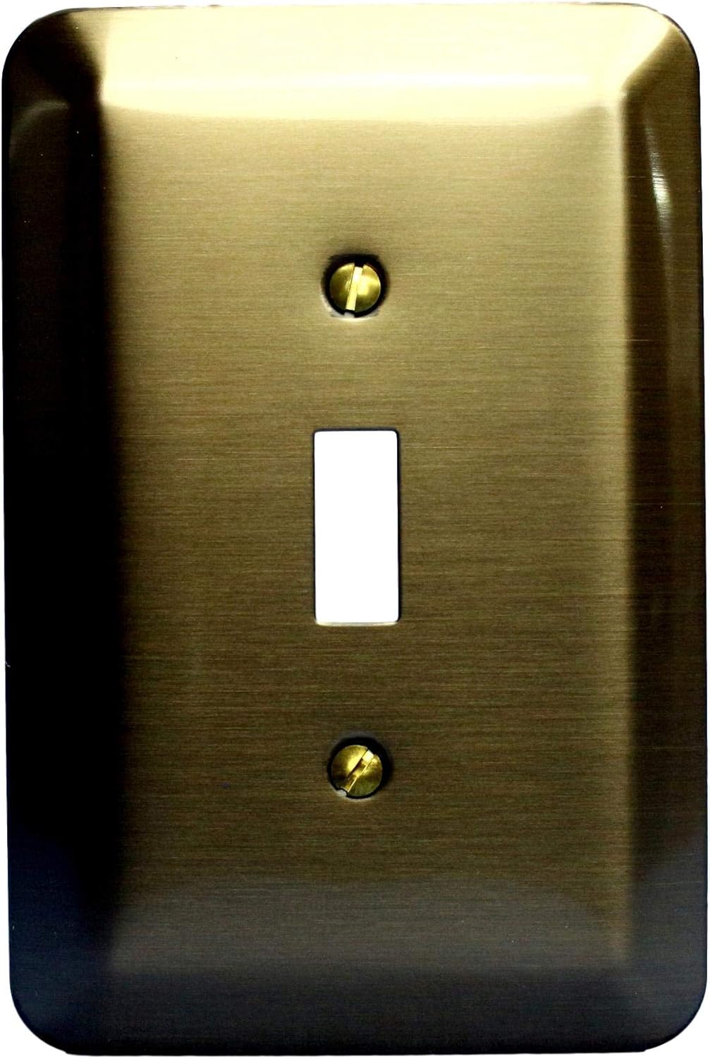 Leviton Cubierta de interruptor de latón antiguo Jumbo Placa de pared de palanca de gran tamaño 89301-ATB
