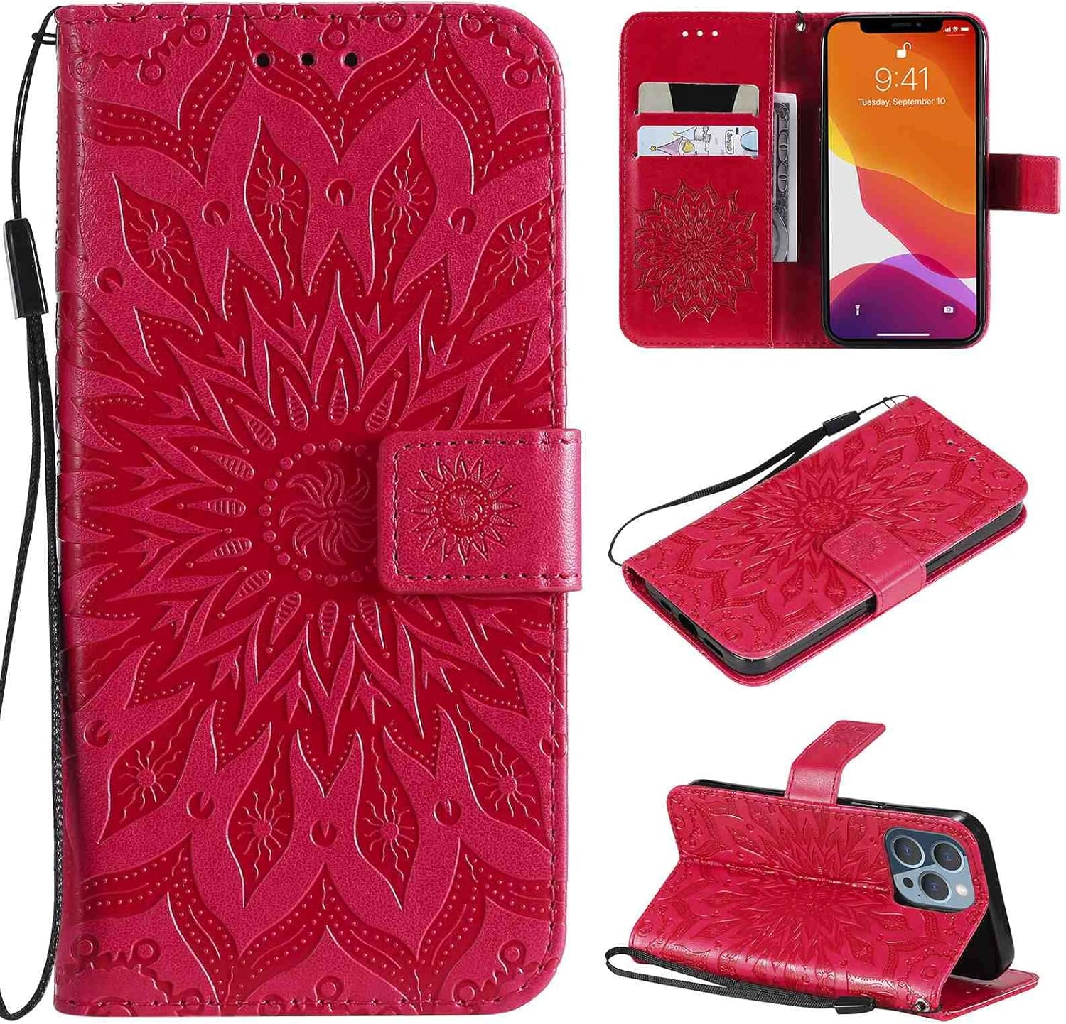 Fansipro Funda tipo cartera para teléfono Samsung Galaxy A32 4G, funda delgada de piel sintética de alta calidad para Galaxy A32 4G, 2 ranuras para