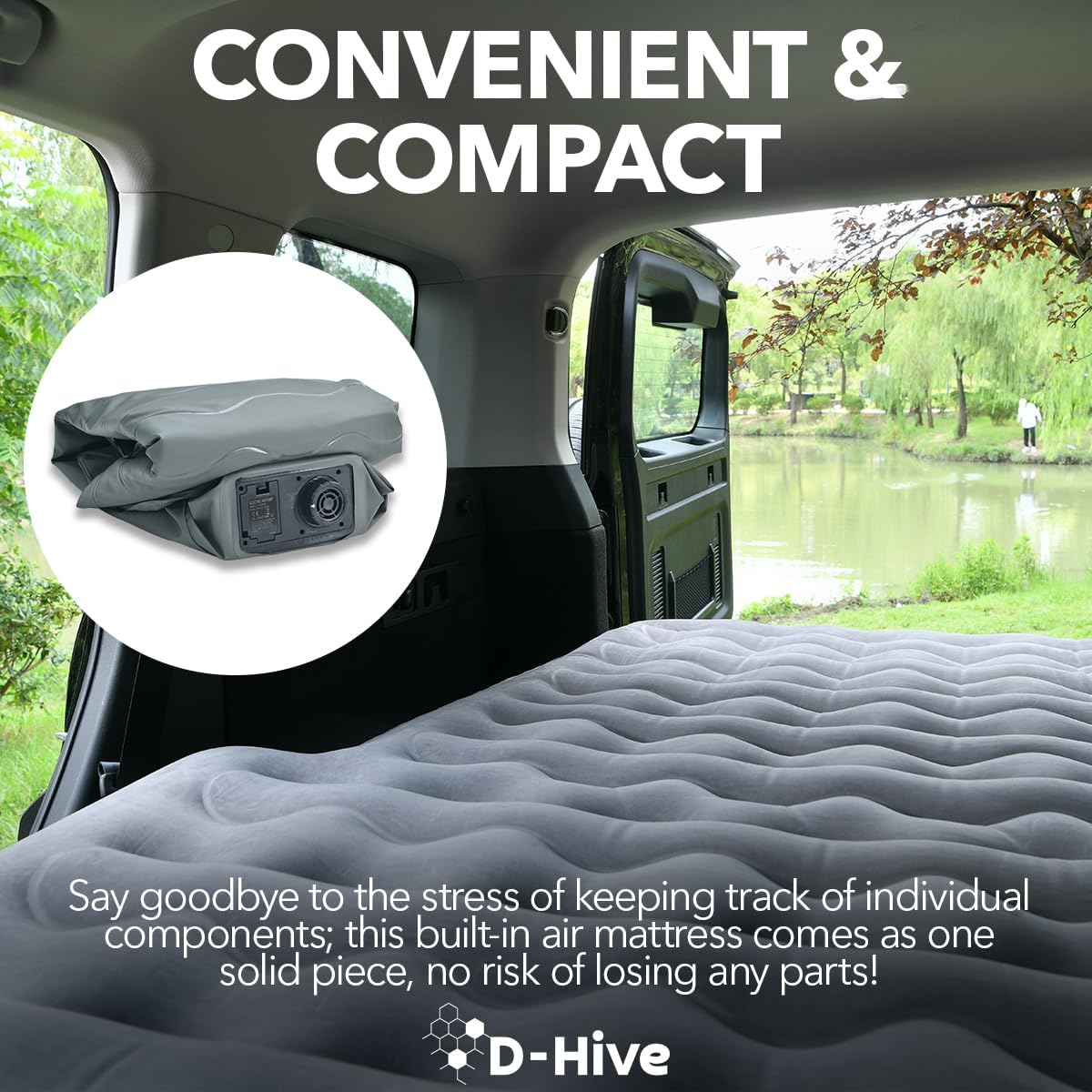 Colchón de aire SUV, colchón de aire extra alto de material ultra grueso, colchón SUV para Toyota 4runner, colchón de aire Jeep Wrangler, colchón de