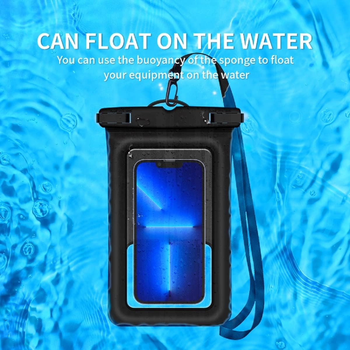 CANSHOW Floating IPX8 Phone PouchBag 2Pack XL Waterproof Cell Phone Case Dry Bags for iPhone 14 Pro Max 1312 11 Galaxy S23 UltraDetachable Lanyard