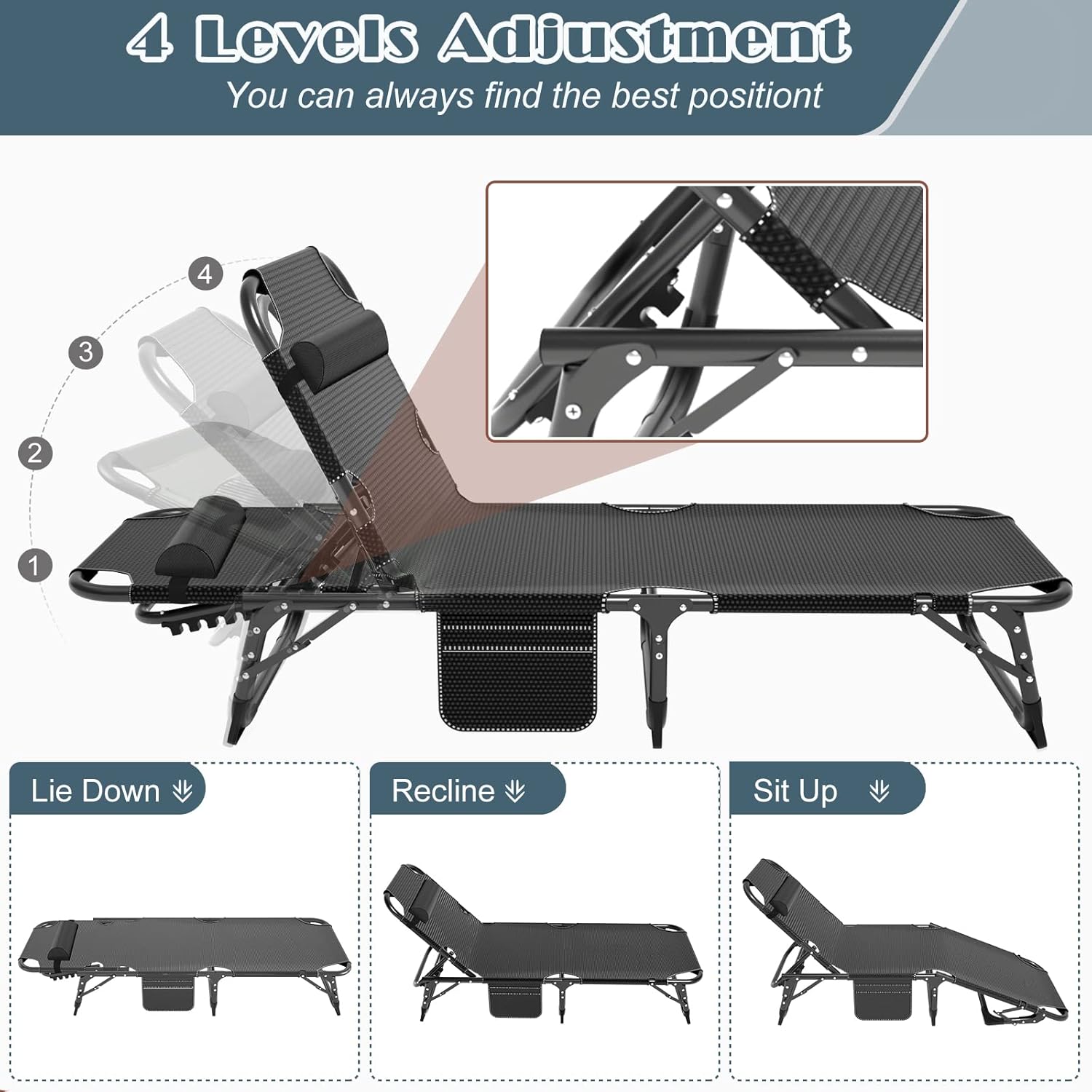 Slsy Cama plegable con colchón, camas plegables para invitados, cuna escondida para adultos, cama plegable portátil con posiciones ajustables para