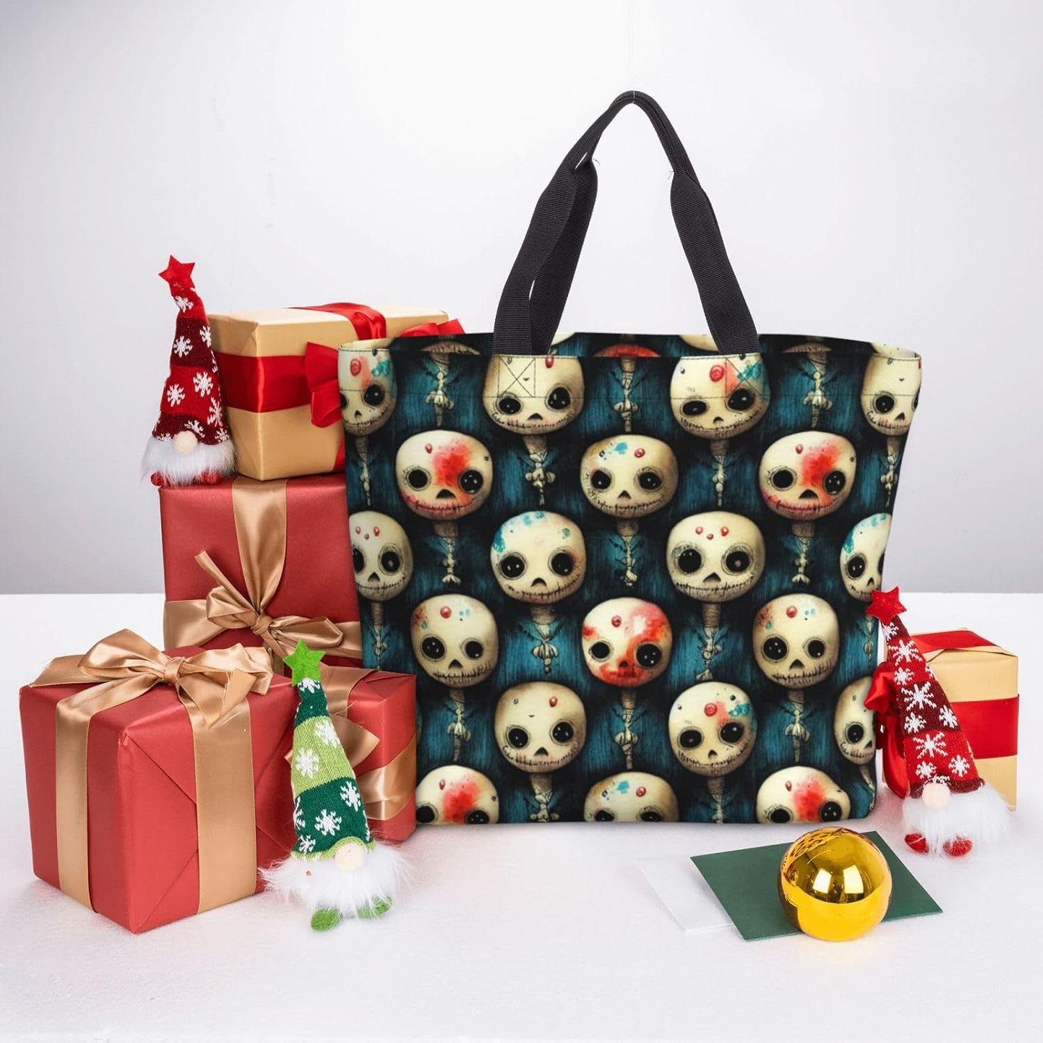 MZERSE Bolsa de compras de gran capacidad para mujer, bolso de hombro vintage, estético, viajes, trabajo, picnic